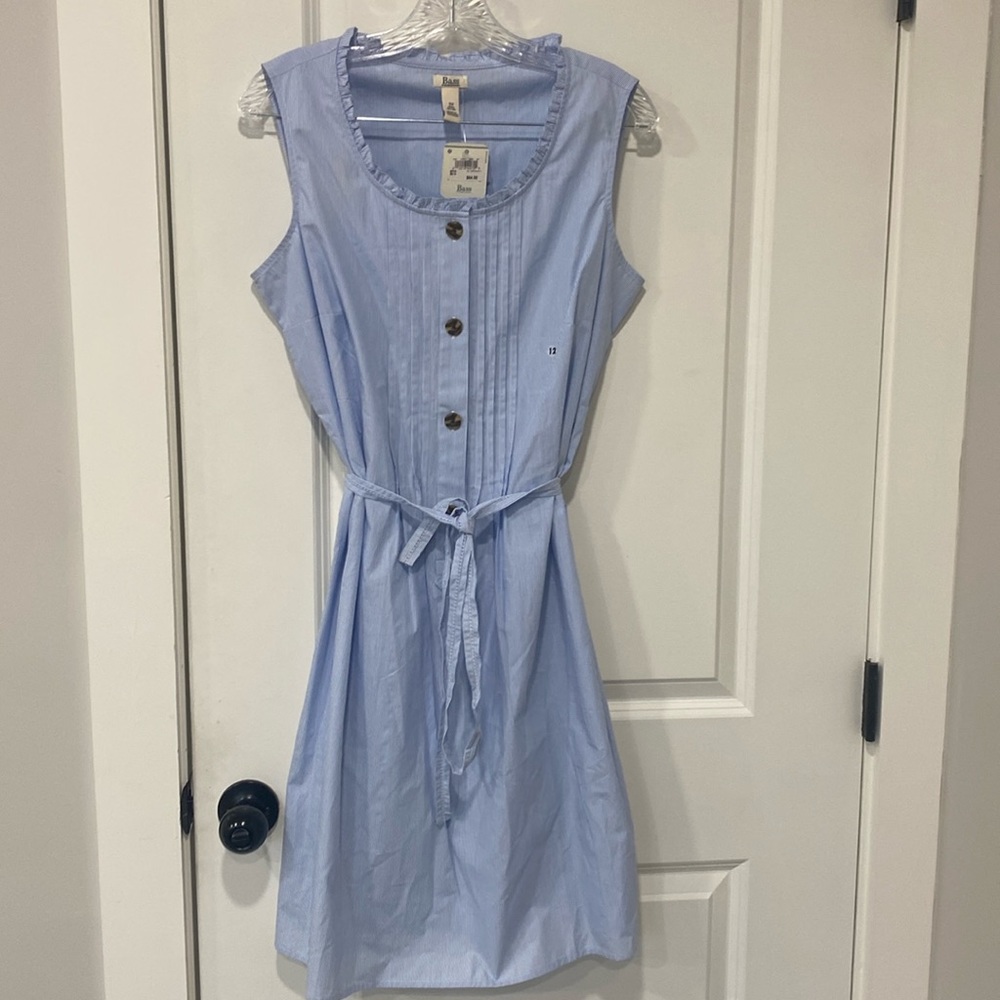 BASS sleeveless casual summer dress Size 12 NEW
